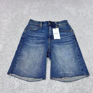Level99 Shorts Women’s Blue Denim Pockets Size 24 NWT